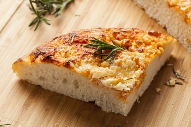 taze ev yapımı İtalyan focaccia ekmek