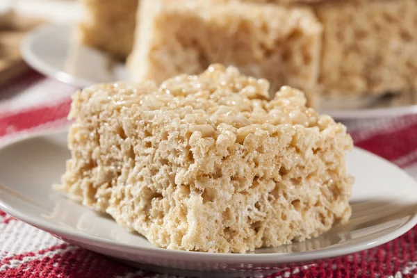 Marshmallow crispy rice behandla — Stockfoto