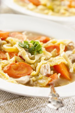 ev yapımı Organik tavuk çorbası