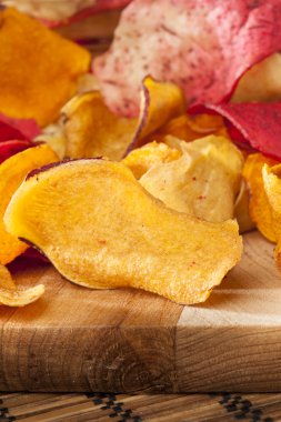 taze organik sebze cips kesme