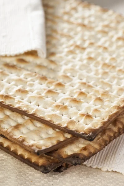 Galletas caseras Kosher Matzo —  Fotos de Stock