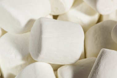 lezzetli beyaz marshmallows kabarık