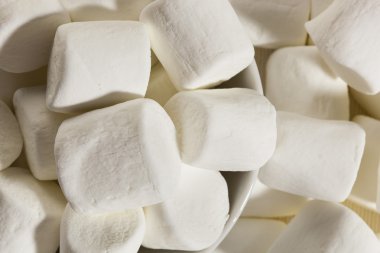 lezzetli beyaz marshmallows kabarık