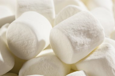 lezzetli beyaz marshmallows kabarık