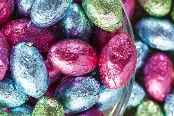 Colorful Chocolate Easter Egg Candy — Stockfoto