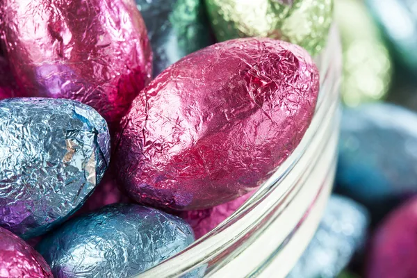 Colorful Chocolate Easter Egg Candy — Stock Photo, Image
