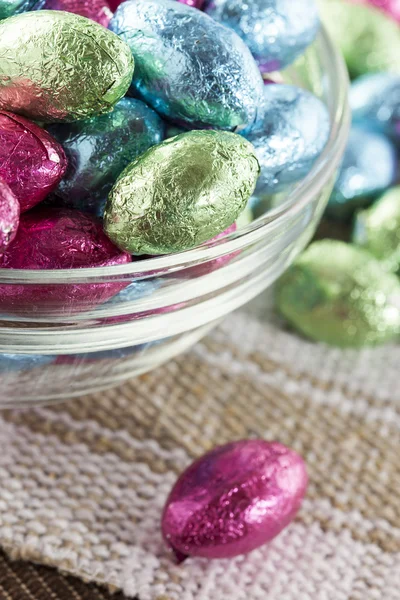 Chocolate colorido Easter Egg Candy — Fotografia de Stock
