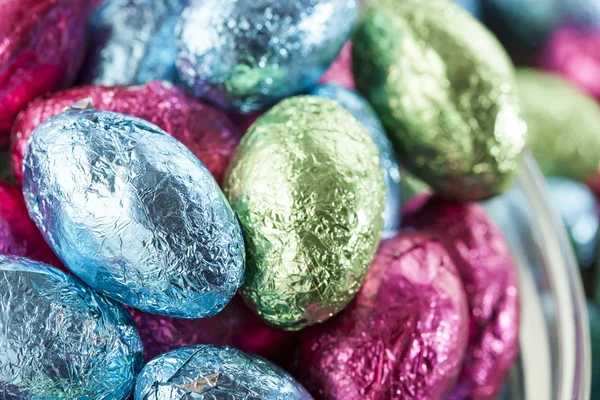 Colorful Chocolate Easter Egg Candy — Stock Photo, Image