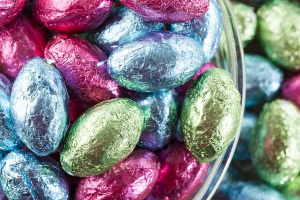 Colorful Chocolate Easter Egg Candy — Stockfoto