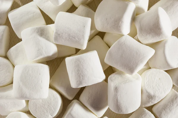 Delicioso branco fofo redondo marshmallows — Fotografia de Stock