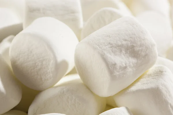 Delicioso branco fofo redondo marshmallows — Fotografia de Stock