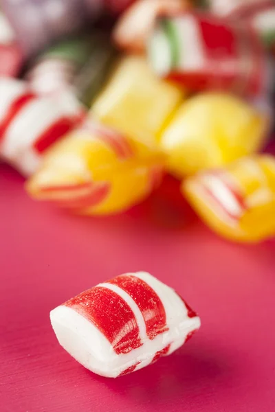 Colorful Sweet Hard Candy Mints — Stock Photo, Image