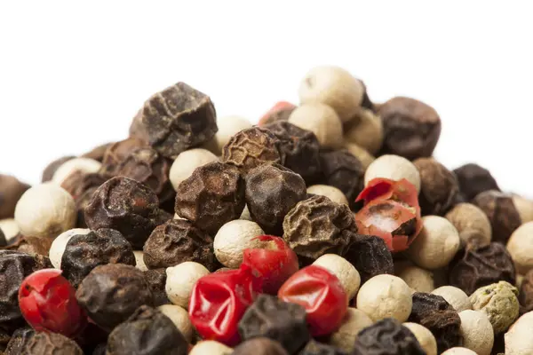 Raw Whole Four Peppercorn Blend — Stock Photo, Image