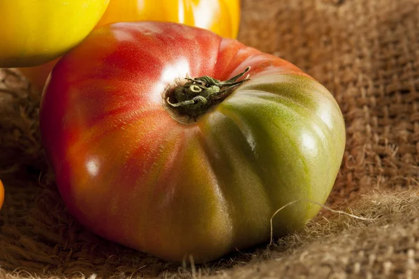 Fresh Organic Ripe Heirloom Tomatoes — Stock Photo, Image