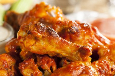 Hot and Spicey Buffalo Chicken Wings clipart