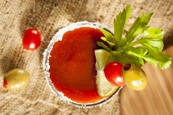 Spicy Bloody Mary Alcoholic Drink — Stock Photo, Image