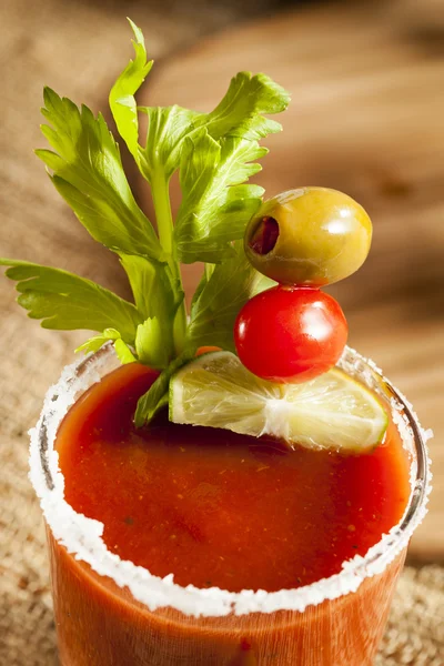 Bebida alcoólica Spicy Bloody Mary — Fotografia de Stock