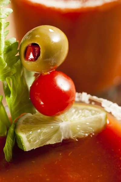 Spicy Bloody Mary Alcoholic Drink — Stock Photo, Image