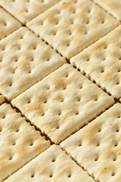 Crackers de soda de blé entier biologique — Photo