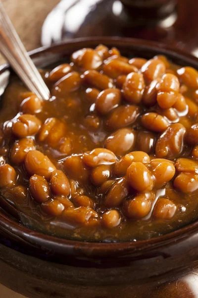 Frijoles horneados barbacoa caseros —  Fotos de Stock