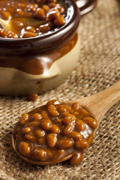 Homemade Barbecue Baked Beans — Stock Photo, Image