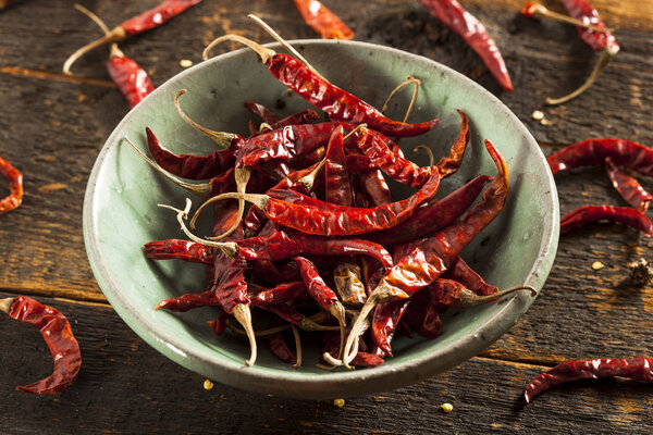 Organic Dried Red Hot Peppers