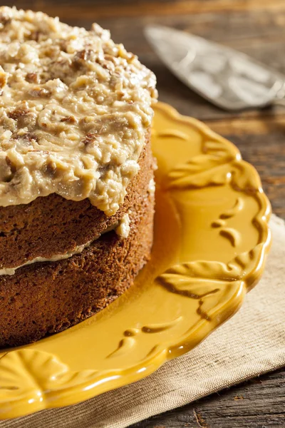 Homemade Gourmet German Chocolate Cake — Stock Photo, Image