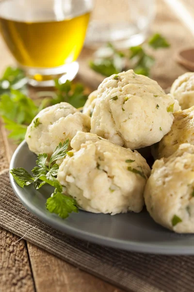 Homemade Matzo Balls with Parsley — Stock Photo, Image