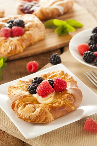 Pastelería danesa gourmet casera — Foto de Stock