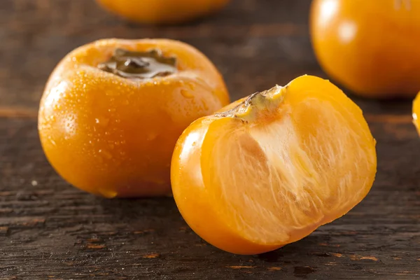 Fruta de caqui laranja orgânica — Fotografia de Stock