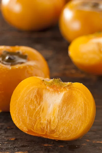 Fruta de caqui laranja orgânica — Fotografia de Stock