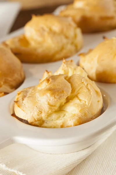 Homemade Chocolate Cream Puffs — Stock Photo, Image