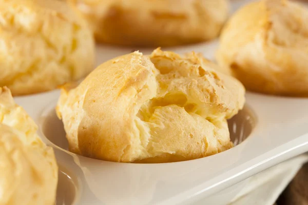 Homemade Chocolate Cream Puffs — Stock Photo, Image