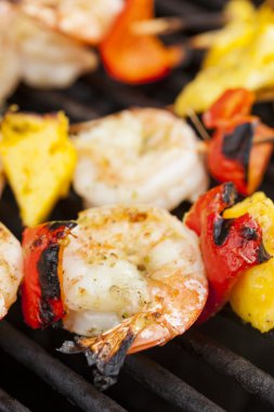 ev yapımı karides şiş kebap