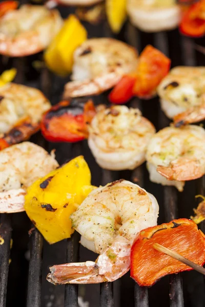 Homemade Shrimp Shish Kebab — Stock Photo, Image