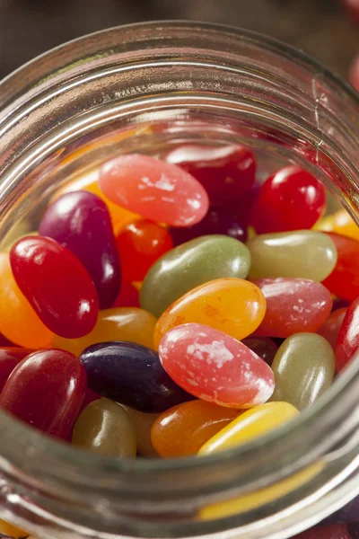 Colorful Mixed Fruity Jelly Beans — Stock Photo, Image