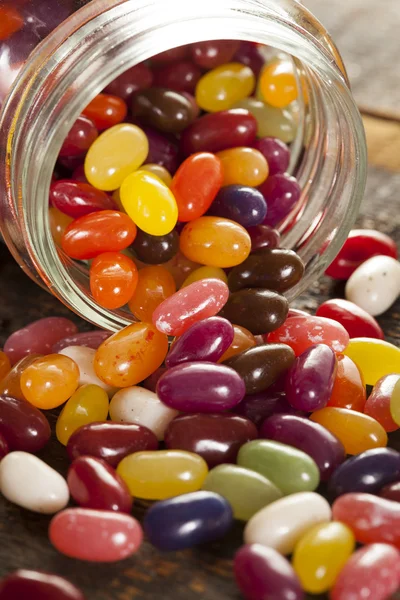 Colorful Mixed Fruity Jelly Beans — Stock Photo, Image