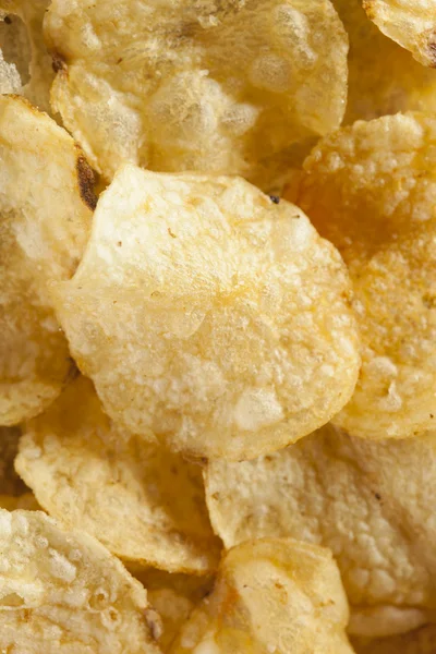 Unhealthy Crispy Potato Chips — Stock Photo, Image