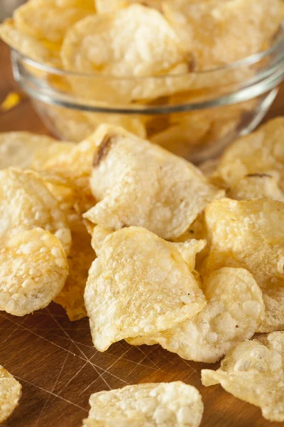 Unhealthy Crispy Potato Chips — Stock Photo, Image