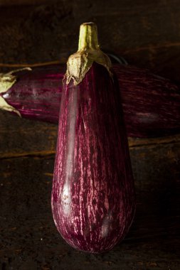 olgun organik mor patlıcan