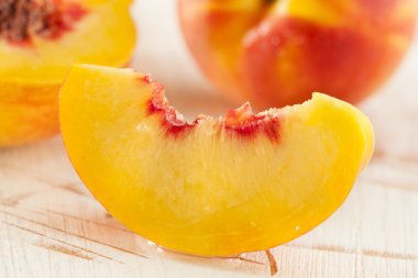 olgun organik portakal şeftali