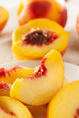 olgun organik portakal şeftali