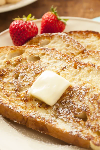 Hausgemachter französischer Toast mit Butter — Stockfoto