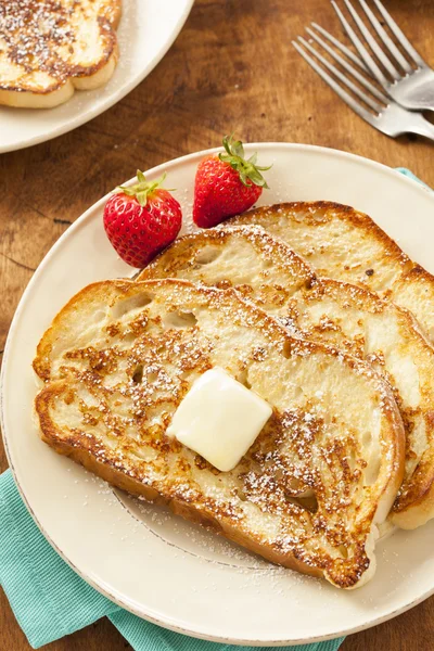 Toast français fait maison au beurre — Photo