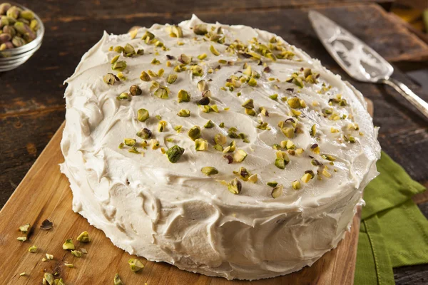 Torta al pistacchio gourmet fatta in casa — Foto Stock