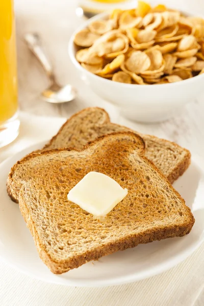 Whole Wheat Buttered Toast — Stock Photo, Image