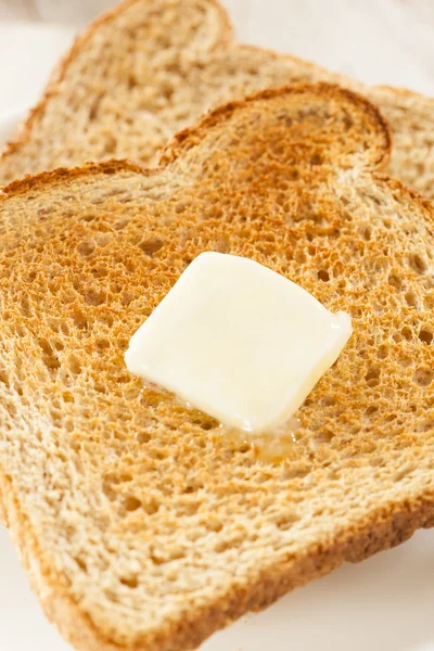 Whole Wheat Buttered Toast — Stock Photo, Image