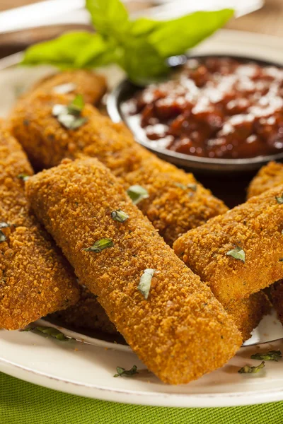 Homemade Fried Mozzarella Sticks — Stock Photo, Image