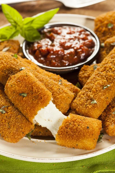 Homemade Fried Mozzarella Sticks — Stock Photo, Image