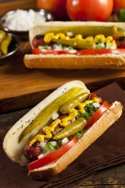 Chicago Style Hot Dog — Zdjęcie stockowe